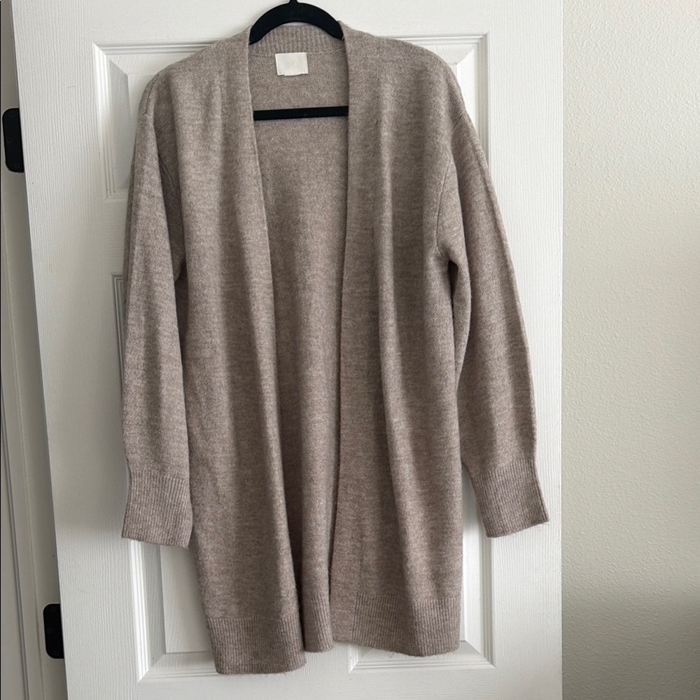 H&M Women's Open-Front Cardigan - Light Brown